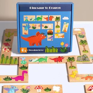 Cartoon Montessori Jigsaw Kids Puzzles Pattern Wooden Animal