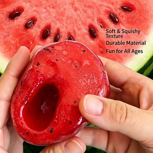 Handmade Watermelon Slushy Squishy Toy Realistic Fruit Simul