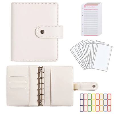 A7 Budget Binder Set Mini Money Organizer for Cash Saving Ca