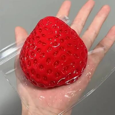 Super Soft Strawberry Sss Toy Simulation PVC Squeeze Toys Re