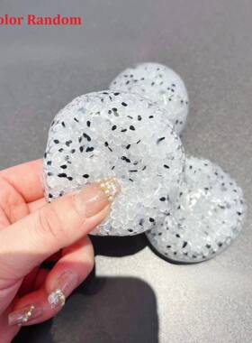 1PC Color Random Sesame Rice Handmade Squishy Toy Soft Trans