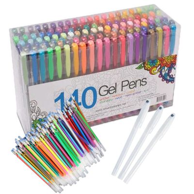 0.8mm 100 Colors Ballpoint Pen Fluorescent Refills Color Fla