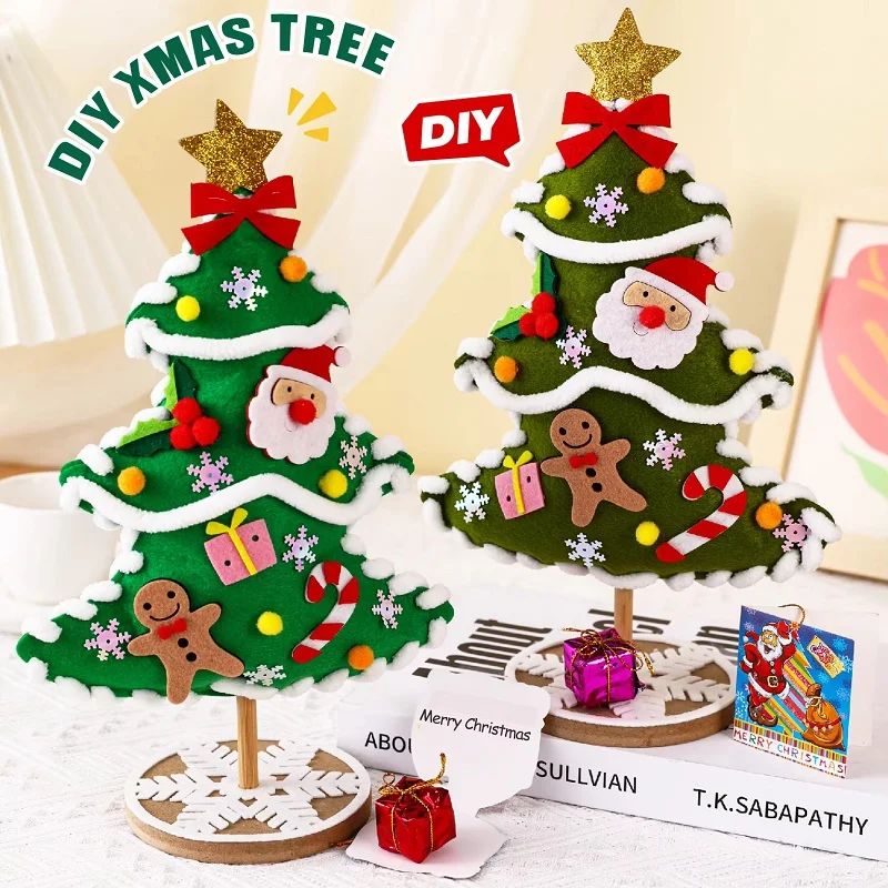 DIY Felt Christmas e Set for Children Xmas Decoration Handma