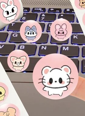 500PCS Stray Kids SKZOO Animal Plastic Roll Stickers with Hi