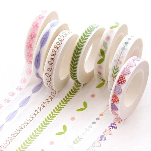 10M Divider Cute Kawaii Washi Tape Set Journal Supplies Mask