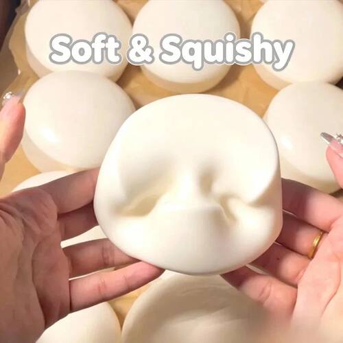 New Milk Cake Squeeze Taba Soft Toy, Cute Milky White Squeez