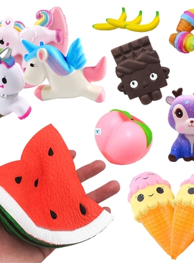 super soft Diy Antistress Squishy Toys Simulated Fruit