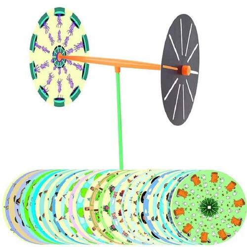 Phenakistoscope Mirror Animation Set Early Learning Toy for