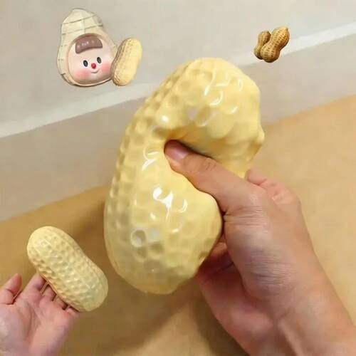Peanut Pressure Ball Squeeze Ball Sticky Toy Quick Rebound S