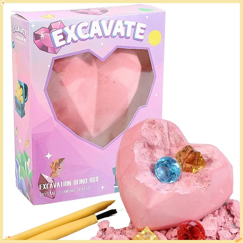 Archaeological excavation of gemstones diy handmade excavati