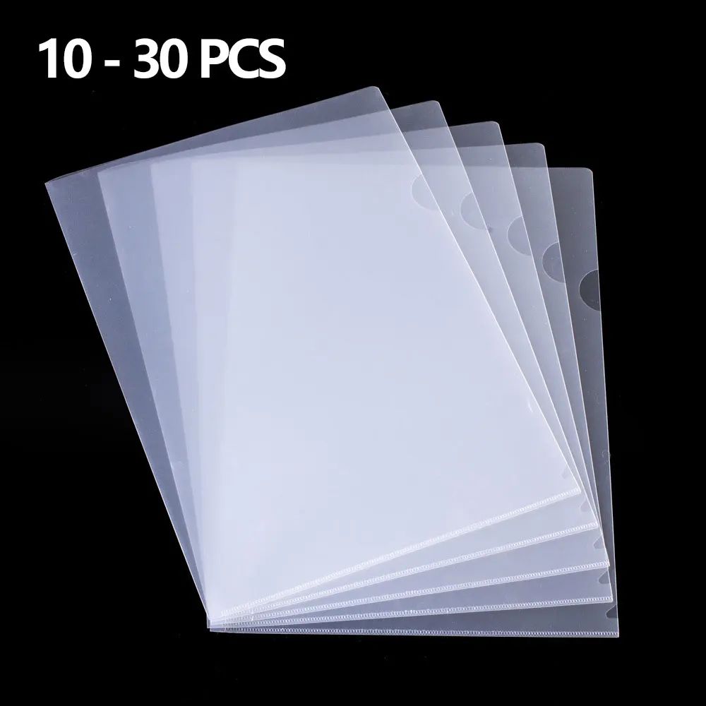 10 to 30 PCS A4 File Folder Desk Organizer Stationery Clear