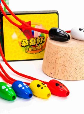 Wooden Mouse Catching Board Game Innovative Funny Children I
