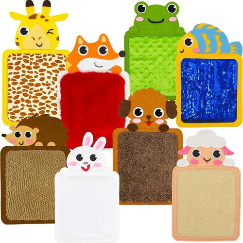 Baby Montessori Sensory Toys Cartoon Animal Cognition Mat Ha