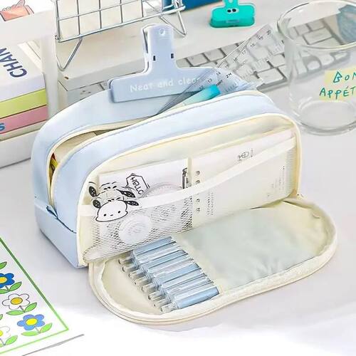 Stylish and Practical Pencil Bag with Large Capacity and Mul