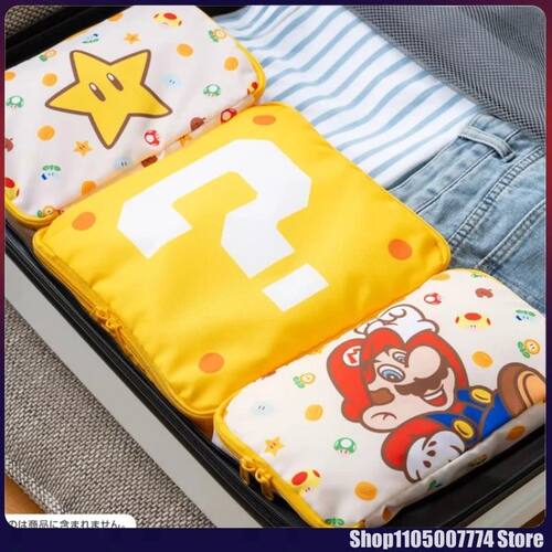 3pcs/Set Anime Super Mario Storage Bag Cartoon Large Capacit