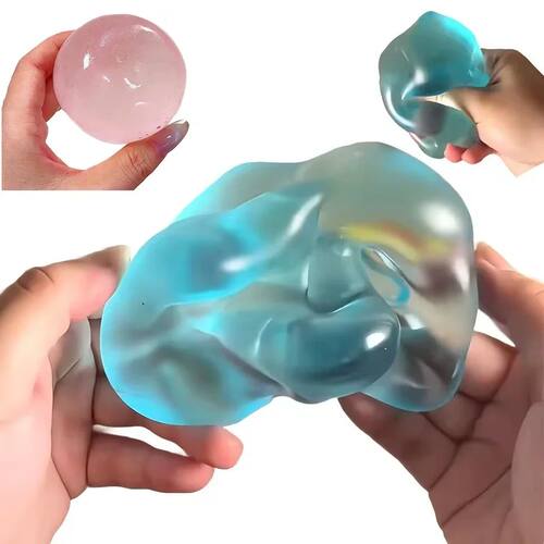 Blue Maltose Squishy Toys Anti Sss Sensory Fidgets Toy Soft