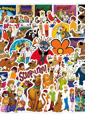 50PCS Scooby Doo Monss Unleashed Stickers Waproof Suitcase N