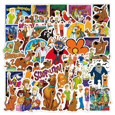 50PCS Scooby Doo Monss Unleashed Stickers Waproof Suitcase N