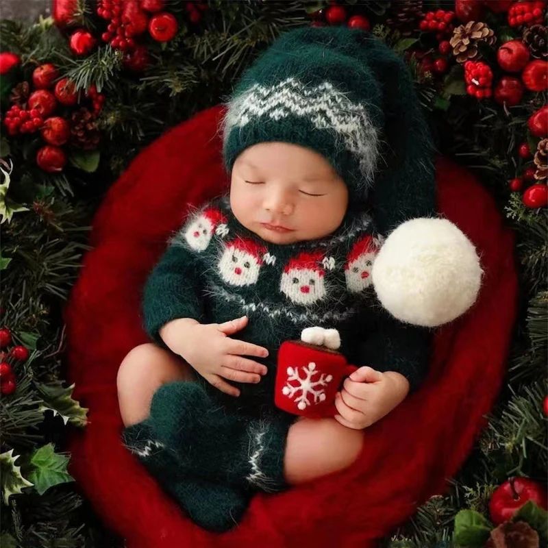Christmas Baby Clothing Newborn Boy Girl Photography Santa C
