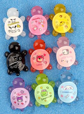 Mini Resin Kawaii Luminous Turtle 3D Miniatures Figurine Cra