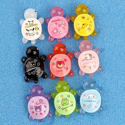 Mini Resin Kawaii Luminous Turtle 3D Miniatures Figurine Cra