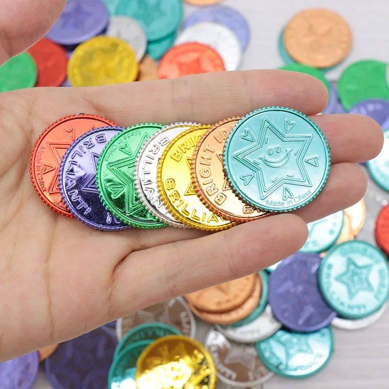 100pcs Christmas Event Game Treasure Pirate Gold Coin Seven