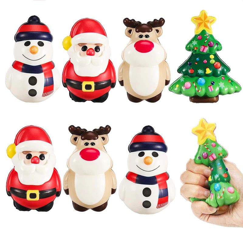 1/16PCS Christmas Sss Ball Sensory Toys Santa Claus Snowman