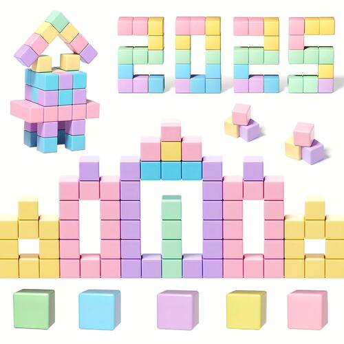 Magnetic Blocks for Kids, Big Size Magnetic Cube Sensory Gif