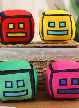 Geometry Dash Game Plush Toy Cute Cartoon Anime Game Doll So