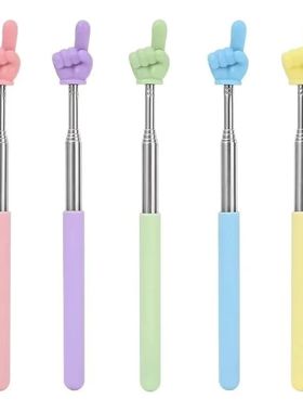 Stainless Steel Teaching Pointer Telescopic Rod Finger Desig