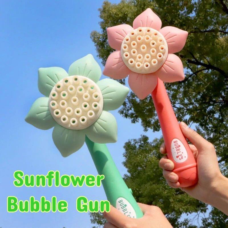 Electric Bubble Gun ToyS for Kids 23 Holes Machine Soap Blow