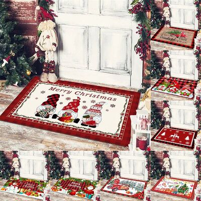 Christmas Entrance Door Mat Cartoon Dwarf Print Floor Mat Li