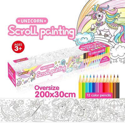Coloring Paper Roll Drawing Toys for Children Montessori Col