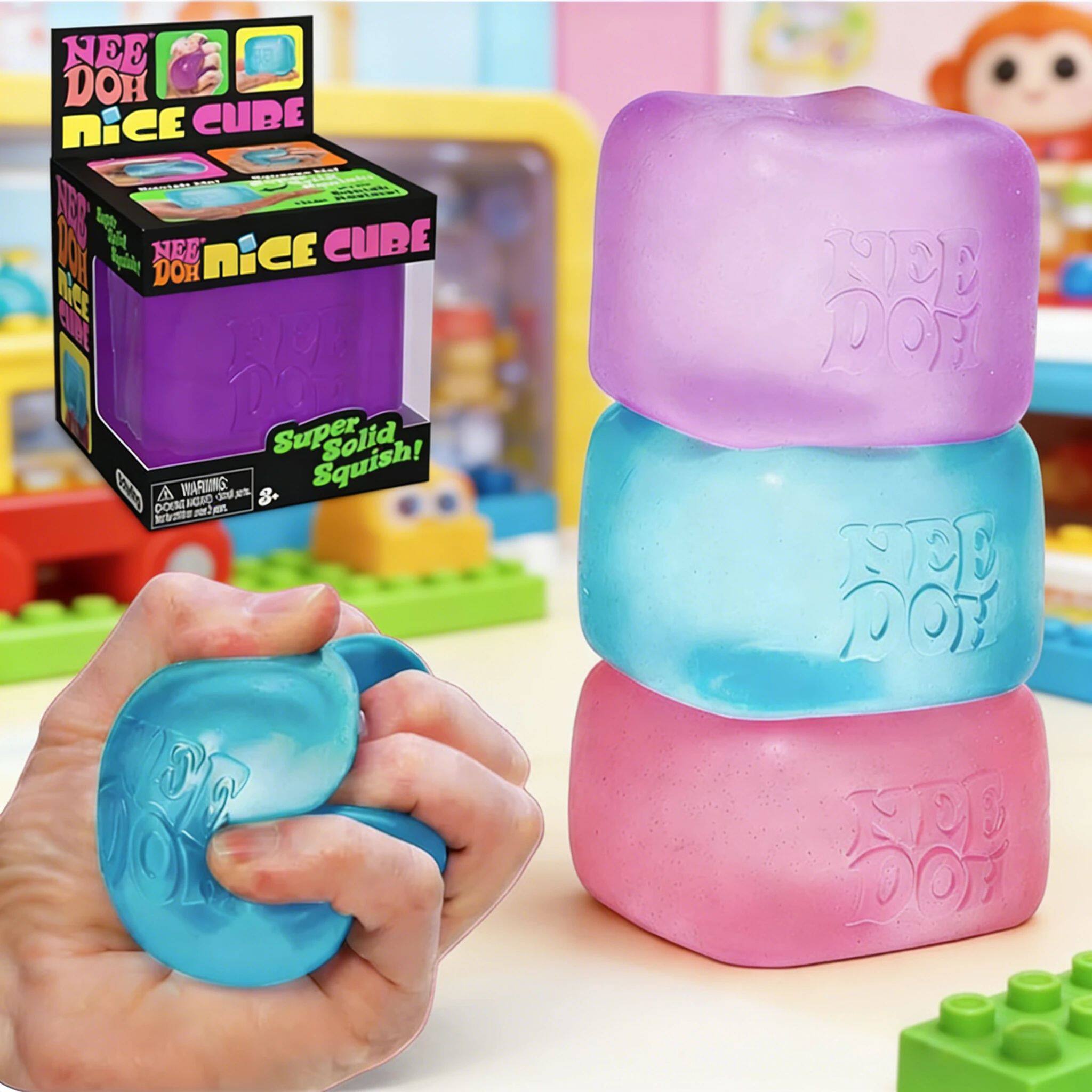 Nee doh Nice Cube Squeeze Toys Sensory Fidget Cube Sss Relie