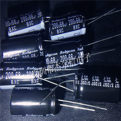 直插电解电容 68uf200V 体积12x25 200V68UF 进口原装 可直拍出样