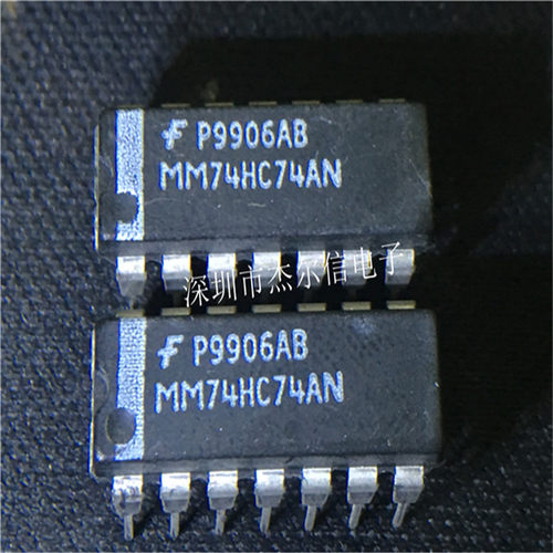 MM74HC74AN 74HC74AN FAIRCHILD DIP-14全新进口原装 可直拍 出样