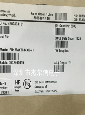 MAX6814XK+T MAX6814 丝印AEK MAXIM SOT23-5全新进口原装 可直拍