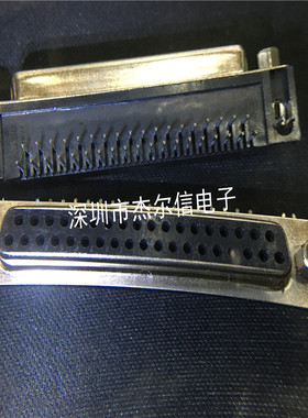 DR37孔 DB37母座 焊板式DB串口弯座 90度 镀金 弯针 黑色 可直拍