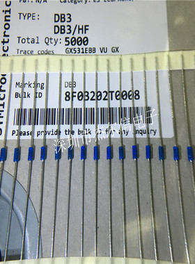 DB3 双向触发二极管 蓝色 ST DO-35 全新进口原装 可直拍 出样