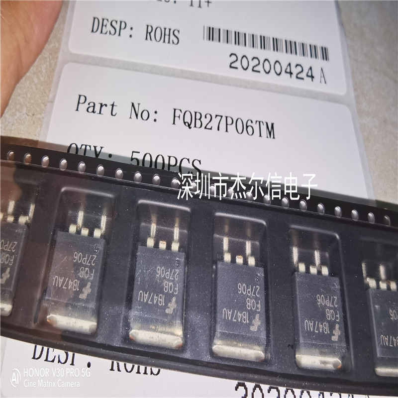 FQB27P06TM FQB27P06 60V 27A FAIRCHILD TO263全新进口原装 直拍
