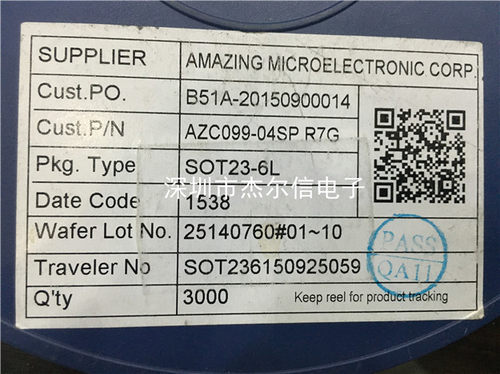 AZC099-04SP.R7G AZC099-04 丝印C34 AMAZING SOT23-6 原装 直拍