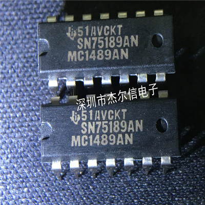 MC1489AN MC1489 SN75189AN TI DIP-14 全新进口原装 可直拍 出样