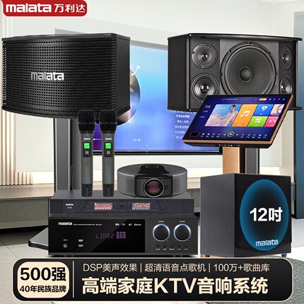 万利达家庭ktv音响套装唱歌全套设备功放影院卡拉ok点歌机音箱