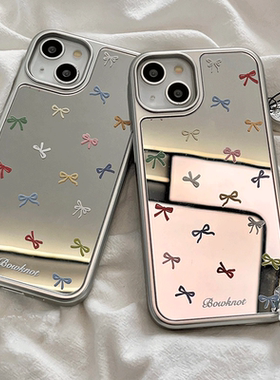 电镀苹果15适用iPhone16promax亚克力14Plus镜面手机壳13蝴蝶防摔