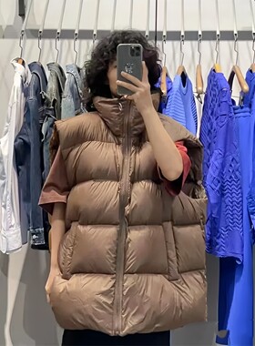 欧货新款羽绒棉服坎肩马甲女