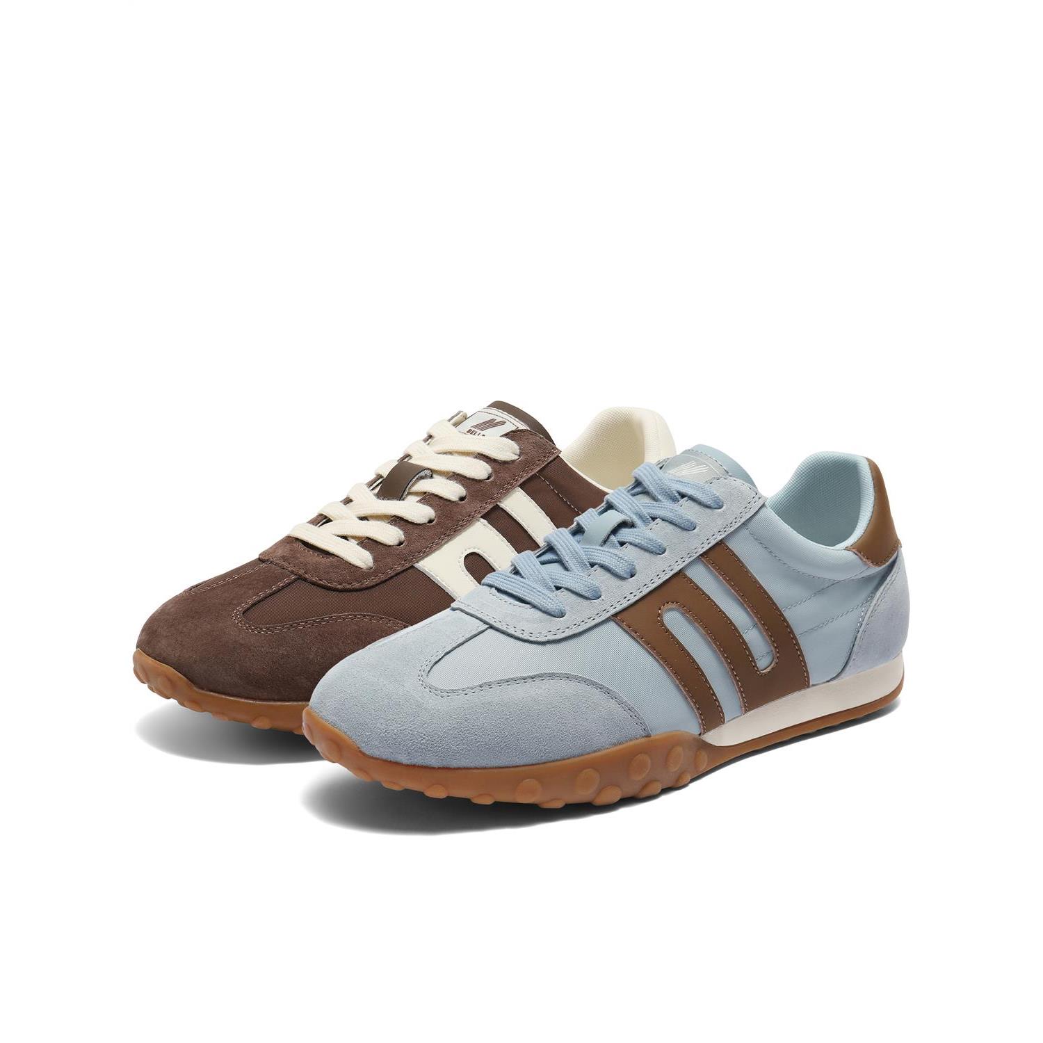 百丽彩虹豆平跟德训鞋运动女鞋子