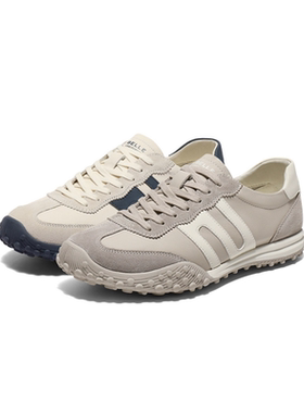 百丽男鞋阿甘跑道鞋男士2025春新商场同款户外慢跑运动鞋8SQ01AM5