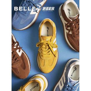 单鞋 百丽跑道厚底阿甘鞋 小金甘运动休闲鞋 2025秋新款 E7V1DCM5 女鞋