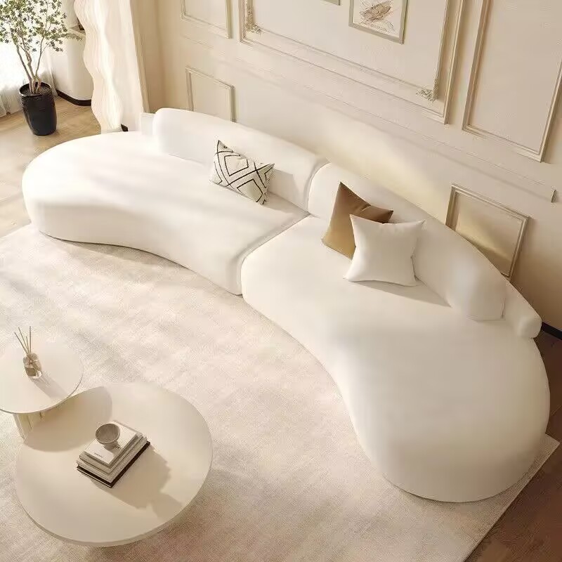 半圆弧形沙发客厅酒店会所美容院简约异形现代网红极简休息区接待