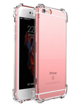 适用于苹果16PROMAX四角TPU防摔手机壳IPHONE 13 14 15PRO XR XSMAX 17 8PLUS 16E四角简约软透明超薄保护套6